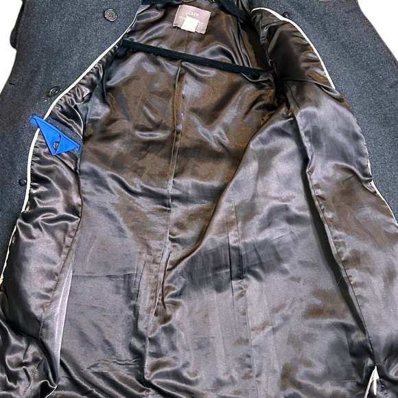 J. Crew Nello Gori Stadium Cloth Wool Double Breasted Pea Coat-Size 2 - Picture 11 of 14